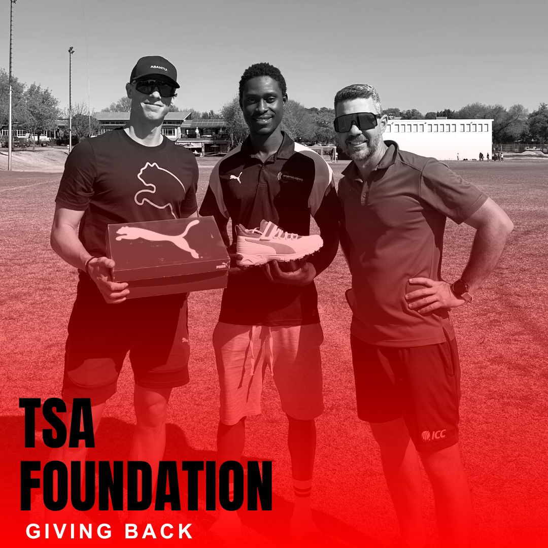 The Sporting Agents TSA Foundation Puma Clothing Give-away with Rassie van der Dussen.
